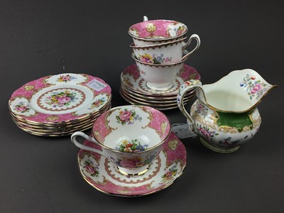 Lot 343 - A ROYAL ALBERT 'LADY CARLYLE' PATTERN PART TEA SERVICE