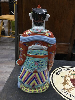 Lot 348 - A GROUP OF THREE CHINESE FIGURES OF FU, LU AND SHOU