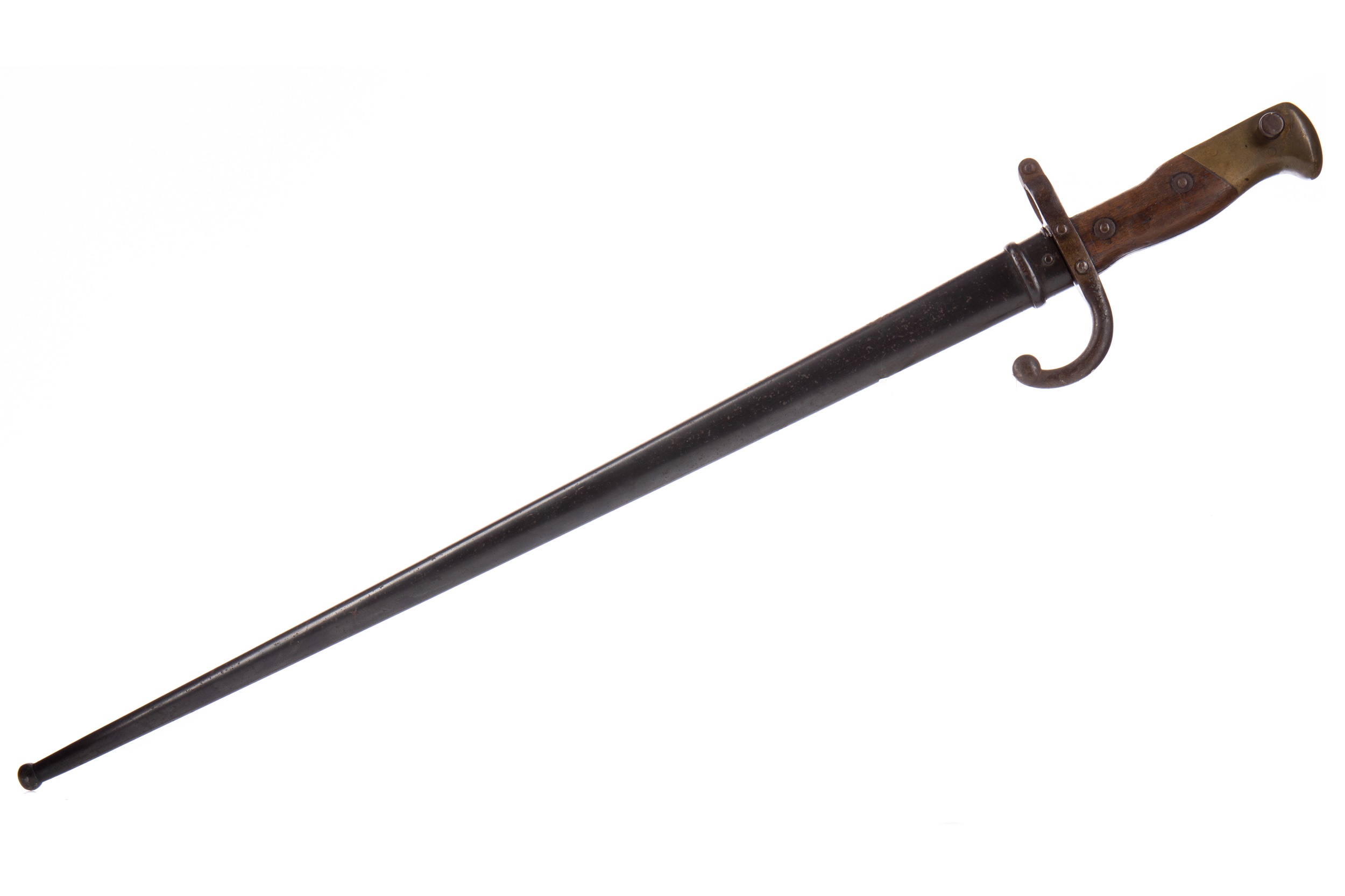 Lot 9 - A 19TH CENTURY FRENCH GRAS BAYONET