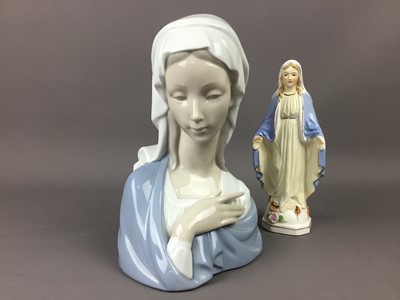 Lot 361 - A LLADRO FIGURE OF THE MADONNA AND ANOTHER