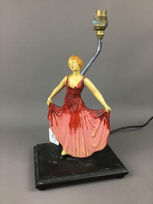 Lot 400 - A WADE FIGURAL TABLE LAMP