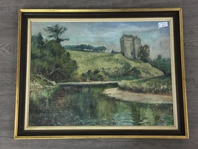 Lot 422 - A COASTAL SCENE AND ANOTHER PICTURE