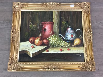 Lot 385 - A LOT OF TWO FRAMED OIL PAINTINGS