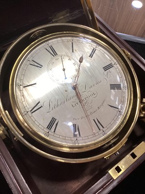 Lot 628 - A FINE TWO-DAY MARINE CHRONOMETER BY LITHERLAND, DAVIES & CO. OF LIVERPOOL