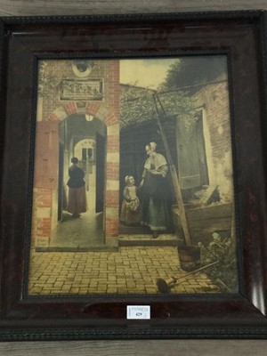 Lot 429 - THREE MEDICI PRINTS AFTER PIETER DE HOOCH