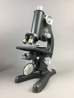 Lot 443 - A BECK OF LONDON MONOCULAR MICROSCOPE