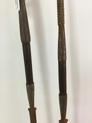 Lot 448 - A PAIR OF SPEARS