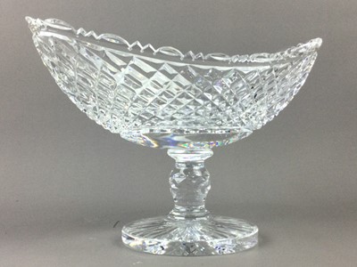 Lot 471 - A WATERFORD CRYSTAL BOAT BOWL