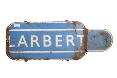 Lot 1041 - SCOTTISH RAILWAYS 'LARBERT' ONE SIDED TOTEM
