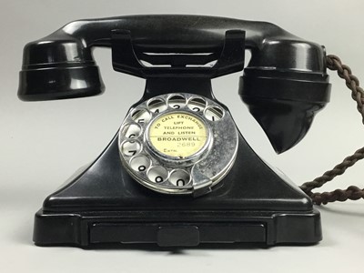 Lot 21 - A BROADWELL BAKELITE TELEPHONE