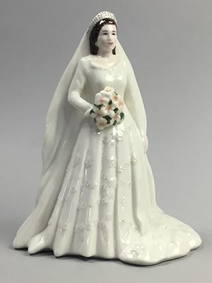 Lot 114 - A ROYAL DOULTON FIGURE OF DIANA, PRINCESS OF WALES AND OTHER DECORATIVE FIGURES