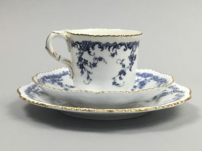 Lot 52 - A GERMAN STONEWARE OVAL TRINKET BOX, ROYAL WORCESTER ITEMS AND FOUR HARDSTONE CARVINGS