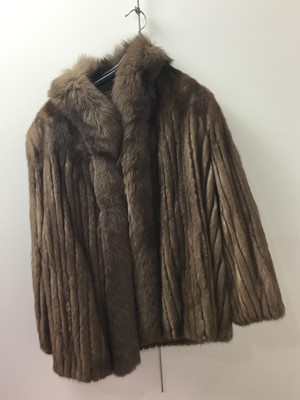 Lot 226 - A FUR JACKET AND ANOTHER