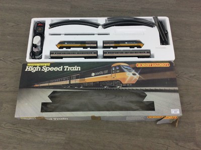 Lot 1019 - A HORNBY R673 HIGH SPEED ELECTRIC TRAIN SET