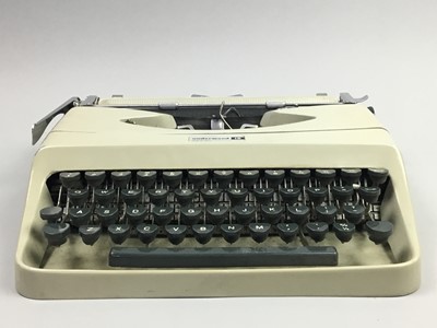 Lot 238 - AN UNDERWOOD TYPEWRITER, CASSETTE PLAYER AND THREE MODEL VEHICLES
