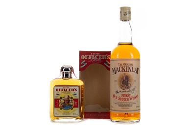 Lot 242 - THE ORIGINAL MACKINLAY 75CL AND EXCISE OFFICER'S DRAM 25CL