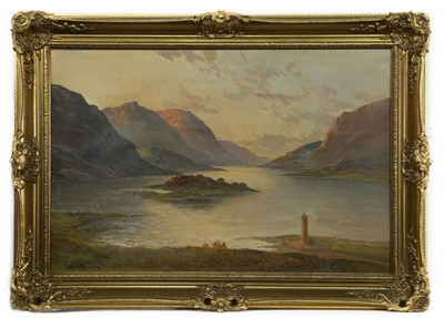 Lot 345 - GLENFINNAN AND THE HEAD OF LOCH SHIEL, AN OIL BY GRAHAM WILLIAMS