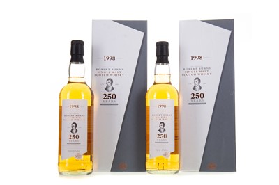 Lot 271 - 2 BOTTLES OF ROBERT BURNS SINGLE MALT 250TH ANNIVERSARY EDITION