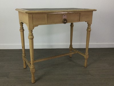 Lot 279 - A PAINTED VICTORIAN WRITING TABLE