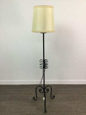 Lot 135 - A MODERN HAT AND COAT STAND AND A STANDARD LAMP