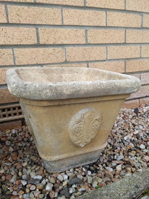Lot 146 - A PAIR OF GARDEN PLANTERS