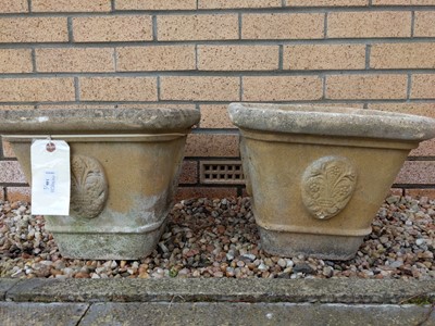 Lot 146 - A PAIR OF GARDEN PLANTERS