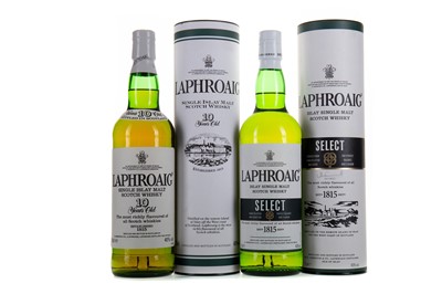 Lot 331 - LAPHROAIG 10 YEAR OLD AND LAPHROAIG SELECT