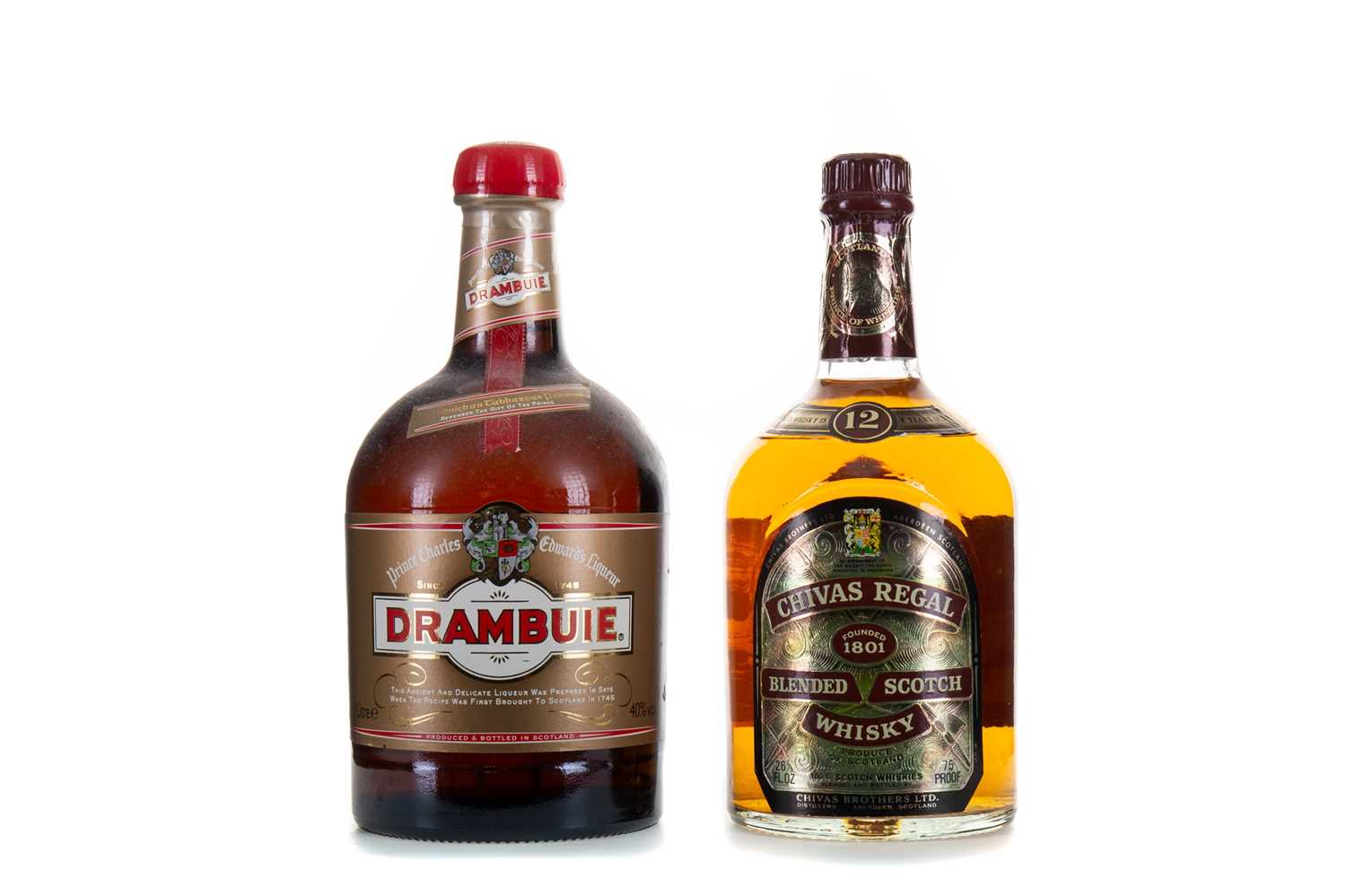 Lot 269 - CHIVAS REGAL 12 YEAR OLD 26 2/3 FL OZ AND DRAMBUIE 1L