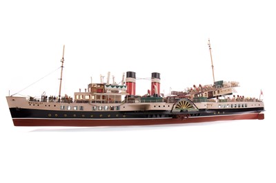 Lot 1081 - A WORKING MODEL OF 'THE WAVERLY PADDLE STEAMER'