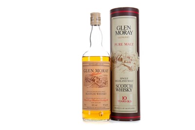 Lot 348 - GLEN MORAY-GLENLIVET 10 YEAR OLD 75CL