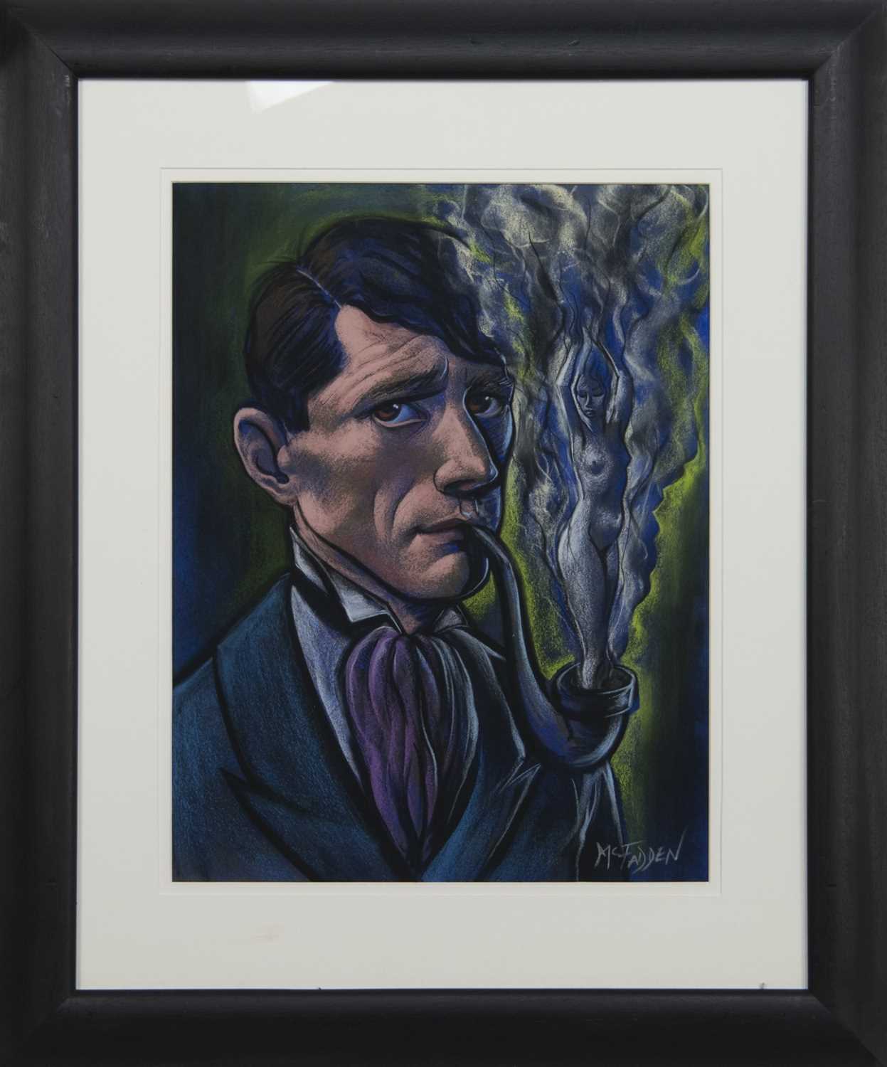 Lot 332 - SHERLOCK, A PASTEL BY FRANK MCFADDEN