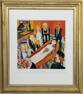 Lot 336 - CHINESE REQUIEM, A PRINT BY JOHN BELLANY