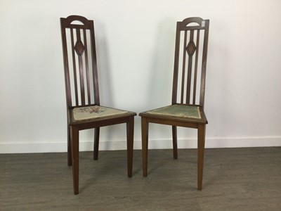 Lot 354 - TWO BEDROOM CHAIRS AND FOUR OTHER CHAIRS