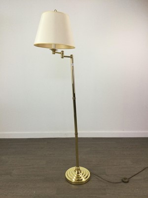 Lot 345 - A BRASS STANDARD LAMP