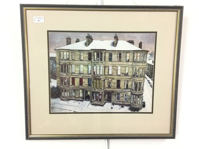 Lot 417 - AFTER AVRIL PATON, WINDOWS IN THE WEST COLOURED PRINT AND TWO OTHER PAINTINGS