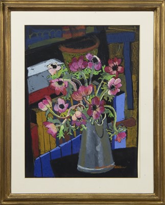 Lot 236 - ANEMONES, A PASTEL BY CHRISTINE MACARTHUR