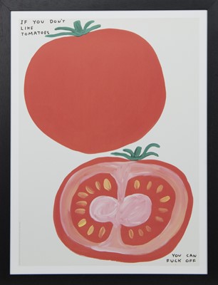 Lot 255 - IF YOU DON'T LIKE TOMATOES, A LITHOGRAPH BY DAVID SHRIGLEY