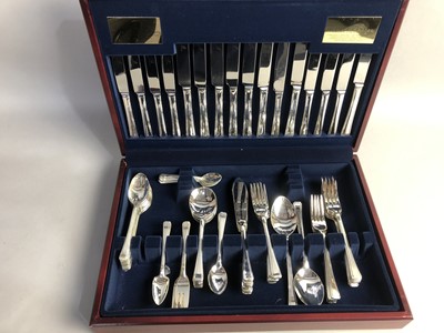 Lot 448 - A CANTEEN OF SILVER PLATED CUTLERY BY VINERS