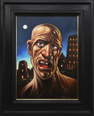 Lot 104 - SOLO, AN OIL BY PETER HOWSON
