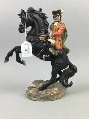 Lot 174 - A ROYAL DOULTON FIGURE OF DICK TURPIN ALONG WITH FIVE OTHER FIGURES