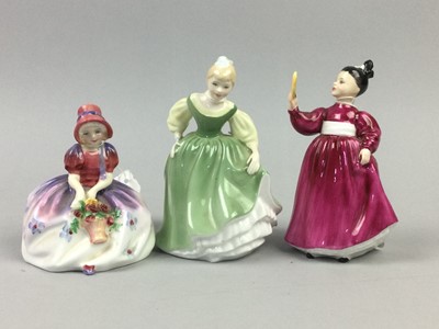 Lot 185 - A ROYAL DOULTON FIGURE OF 'TOP O' THE HILL' ALONG WITH OTHER FIGURES