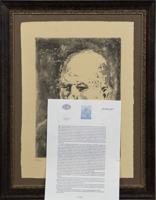 Lot 385 - PORTRAIT OF VOLLARD I, AN ETCHING FROM THE VOLLARD SUITE BY PABLO PICASSO