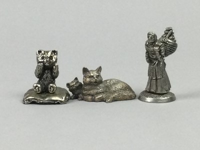 Lot 44 - A LOT OF FOUR PEWTER FIGURES