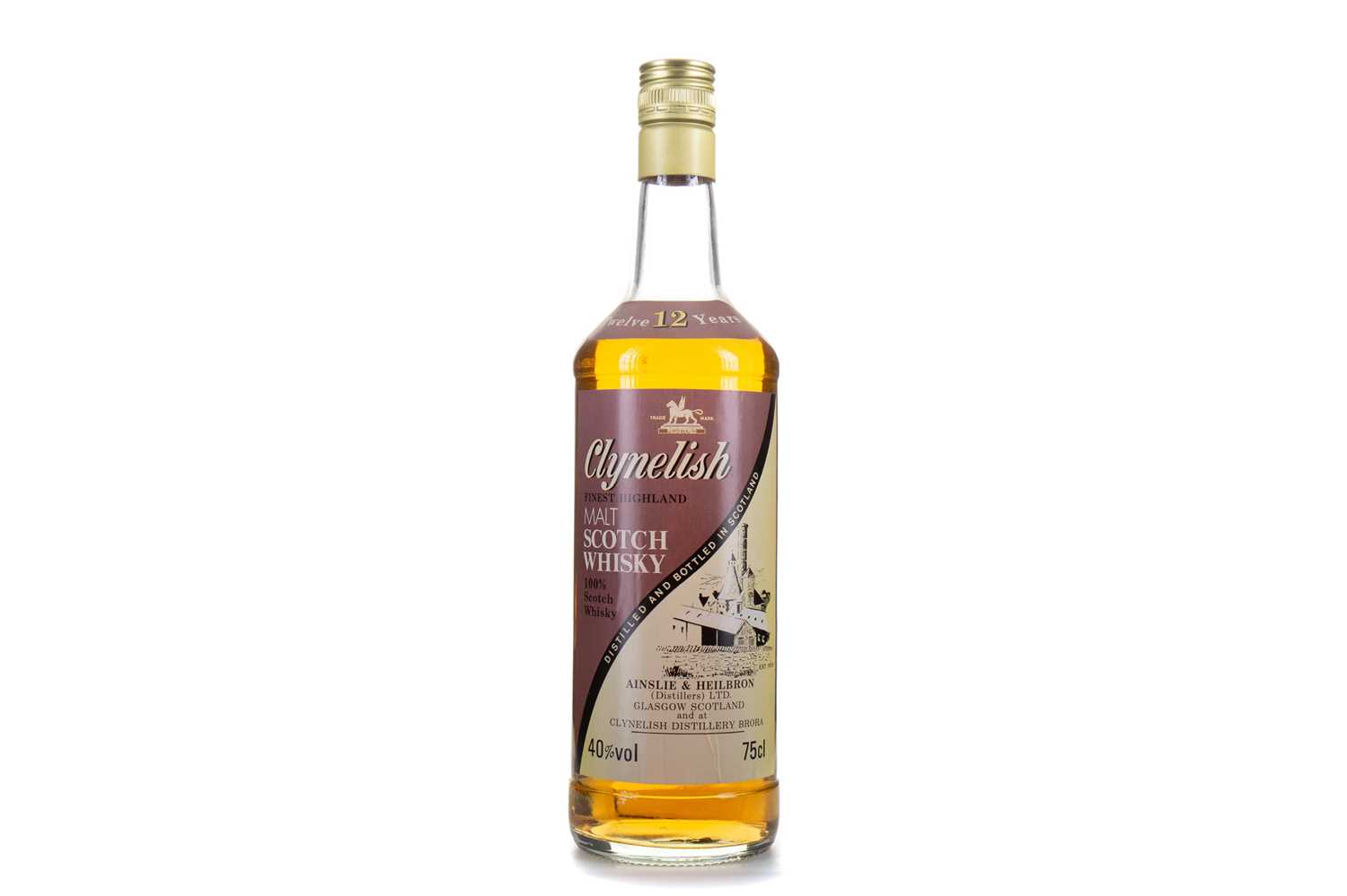 Lot 37 - CLYNELISH 12 YEAR OLD AINSLIE & HEILBRON 1980S 75CL