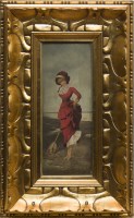 Lot 24 - V LATOUR, LADY IN RED DRESS; and LADY WITH...