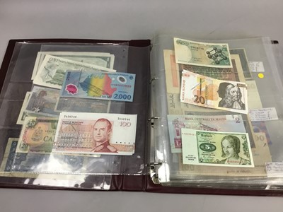 Lot 13 - A COLLECTION OF WORLD BANKNOTES