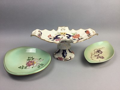 Lot 257 - A CARLTON WARE LEAF SHAPED DISH AND OTHER CERAMICS