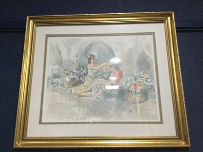 Lot 82 - A LOT OF FOUR FRAMED PRINTS BY GORDON KING