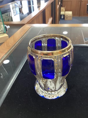 Lot 712 - TWO LATE 19TH CENTURY BOHEMIAN GLASS BEAKERS