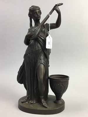 Lot 400 - A PAIR OF BRONZE EFFECT FIGURES OF CLASSICAL FEMALES